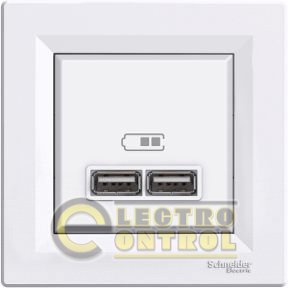 USB розетка 2,1A білий Asfora