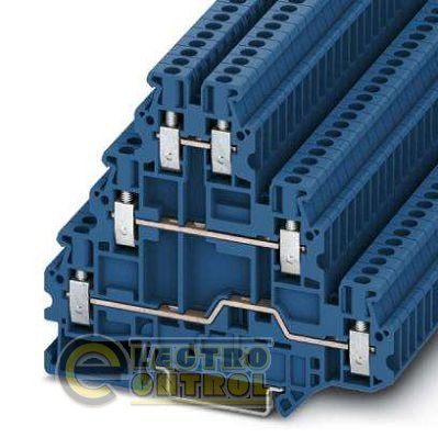 Клемма винтовая 3-х ярусная UT 2,5-3L BU - Phoenix Contact - 3002389