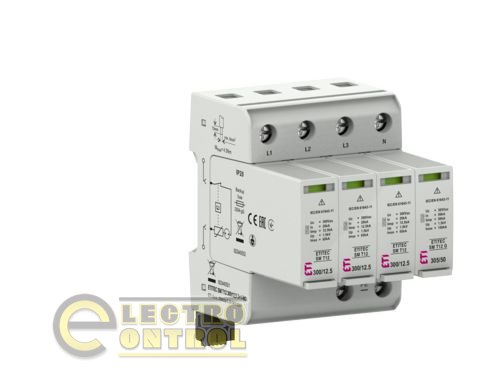 Обмежник перенапруги ETITEC SM T12 300/12,5 (3+1, 4p, TT, TN-S) RC 2440551