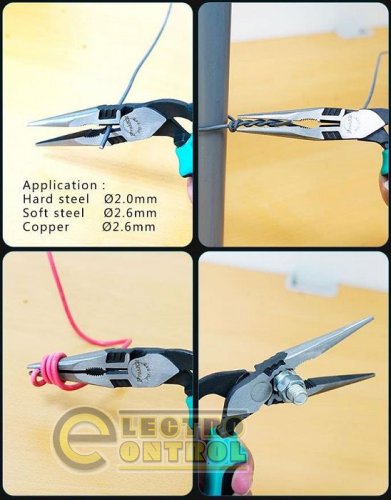 Щипцы-длинногубцы под углом Pro'sKit PM-943
