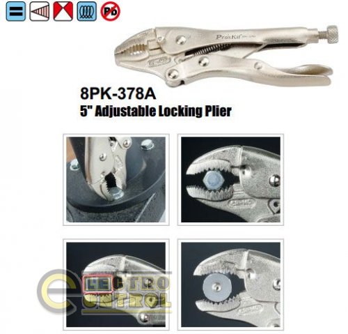 Плоскогубці ProsKit 8PK-378A з регулюється блокуванням