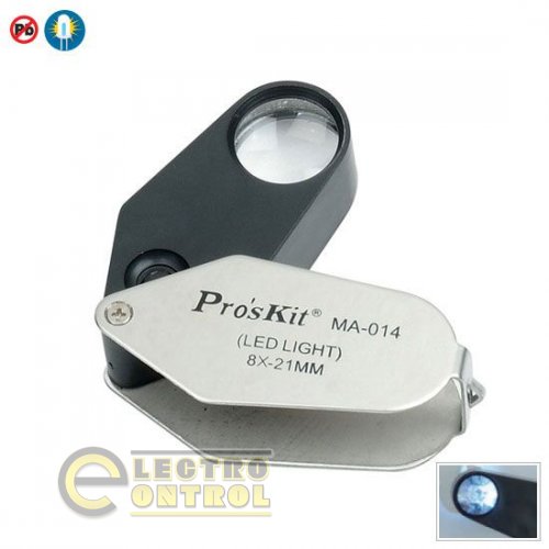 Лупа ручна з підсвічуванням ProsKit MA-014