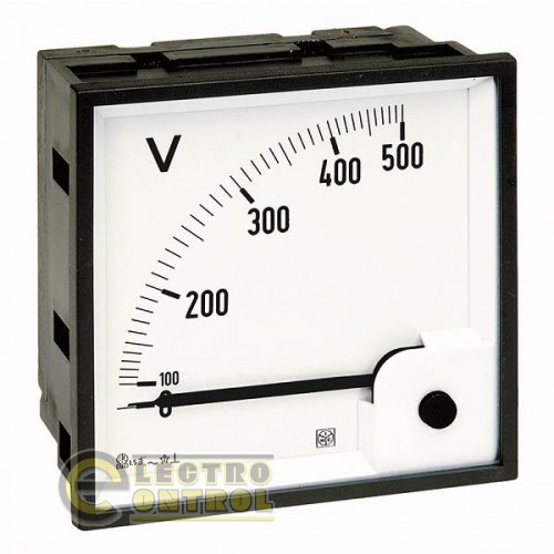AN35DDC500 RQ96E Вольтметр 90° Вх.шкала 500 В