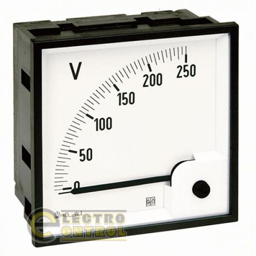 AN365C2502 RQ96M Вольтметр 90° 250...0...250 В DC