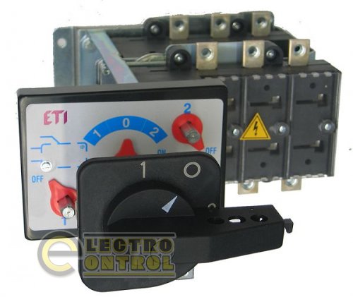 Переключатель нагрузки LA3/D 400A 3P CO "1-0-2" (с выносной рукояткой) Переключатель нагрузки LA3/D 400A 3P CO "1-0-2" (с выносной рукояткой)