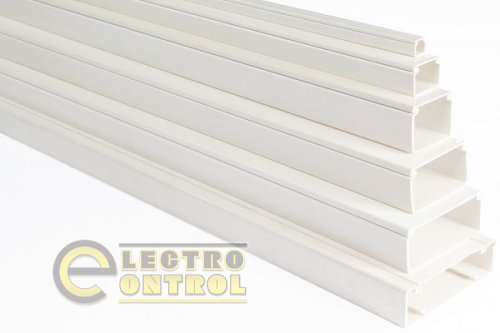 Кабельный канал белый, L=2m, 20X10