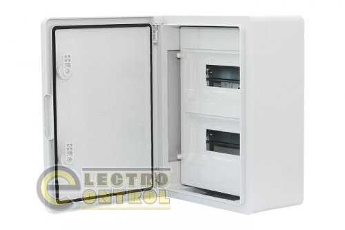 Шафа Ударостійкий модульний ABS 300x400x170, 2х12 модулів, IP65