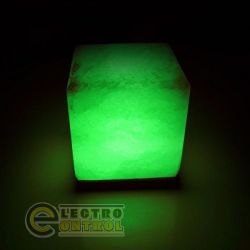 Соляна лампа SALTKEY CUBE (Куб) GIGANT (green)