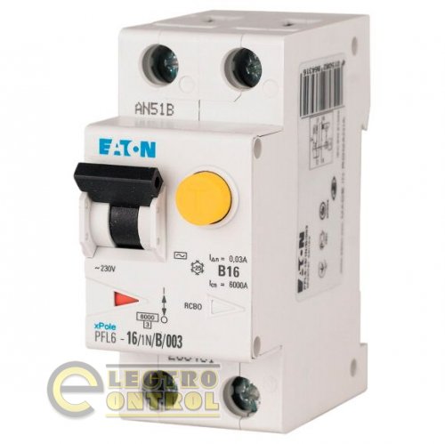 Диференціальний автоматичний вимикач PFL6-20/1N/C/003