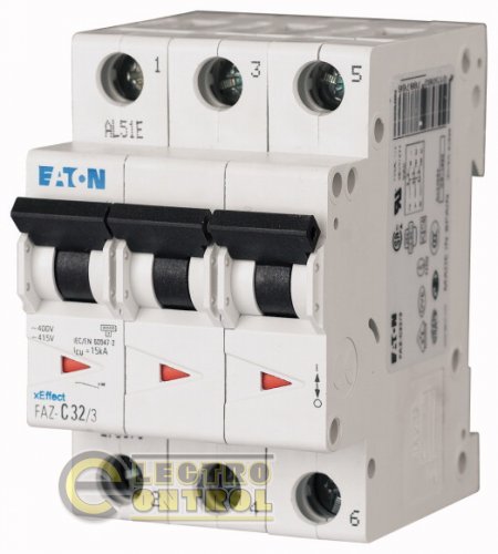 Автоматичний вимикач Eaton FAZ Z 10А 3p 278926