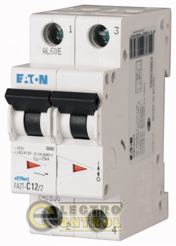Автоматичний вимикач Eaton FAZ-T D 20А 2p 142489