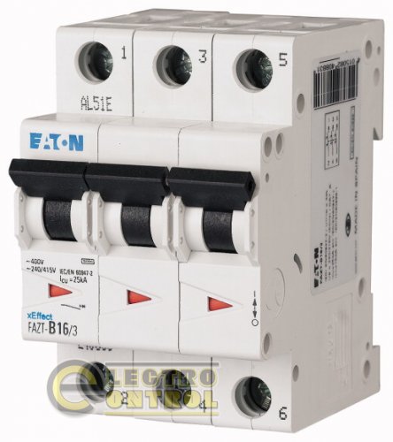 Автоматический выключатель Eaton FAZ-T C 16А 3p 240895 Автоматический выключатель Eaton FAZ-T C 16А 3p 240895