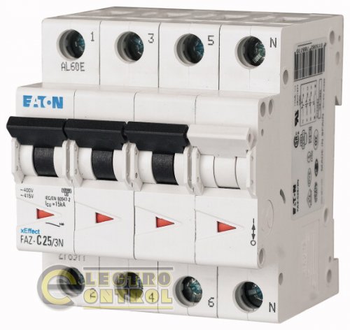 Автоматичний вимикач Eaton FAZ B 16А 3P+N 278949