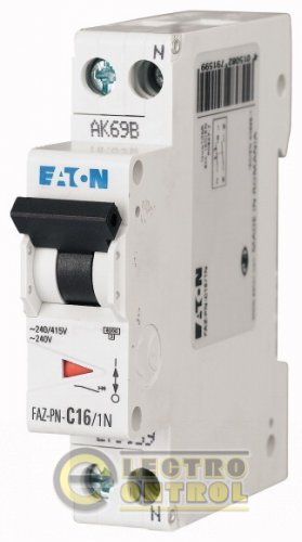 Автоматический выключатель Eaton FAZ-PN C 40А 1p+N 279163