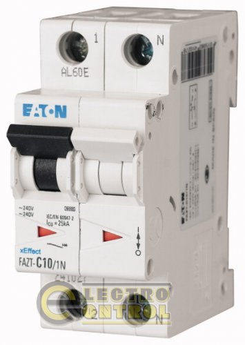 Автоматичний вимикач Eaton FAZ-T C 20А 1p+N 241038