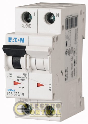 Автоматичний вимикач Eaton PL6 D 0,5А 1p+N 278681