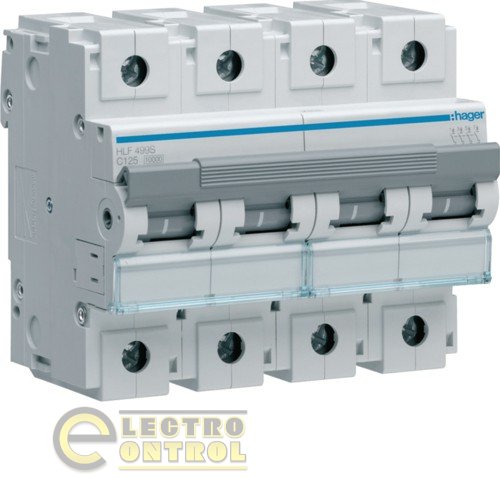 Автоматический выключатель Hager HLF499S 125А 4p AC Автоматический выключатель Hager HLF499S 125А 4p AC