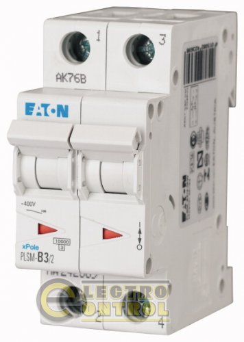 Автоматический выключатель Eaton PLSM C 6А 2p 242395 Автоматический выключатель Eaton PLSM C 6А 2p 242395