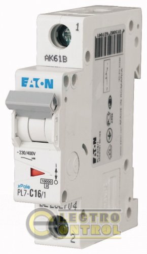 Автоматический выключатель Eaton PL7 D 12А 1p 165069