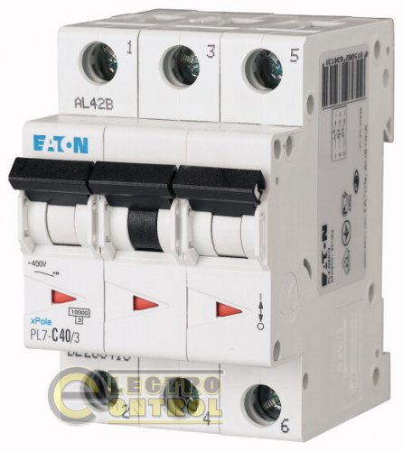 Автоматический выключатель Eaton PL7 D 40А 3p 263425