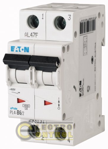 Автоматический выключатель Eaton PL4 C 20А 2p 293143