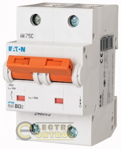 Автоматический выключатель Eaton PLHT B 63А 2p 248003