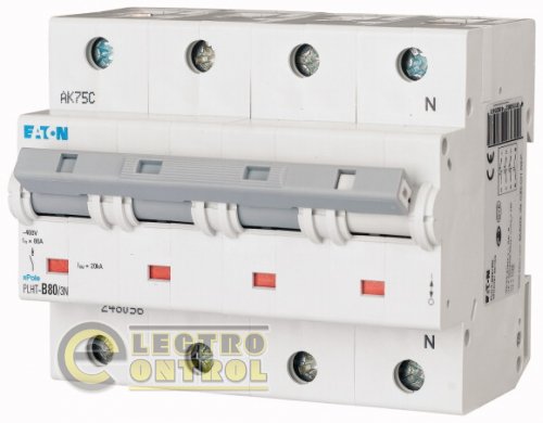 Автоматичний вимикач Eaton PLHT C 80А 3P+N 248065