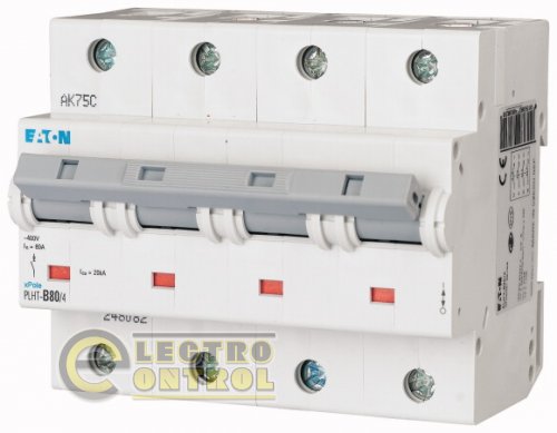 Автоматический выключатель Eaton PLHT D 80А 4p 248100