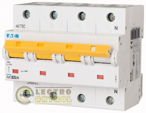 Автоматичний вимикач Eaton PLHT C 25А 3P+N 248060