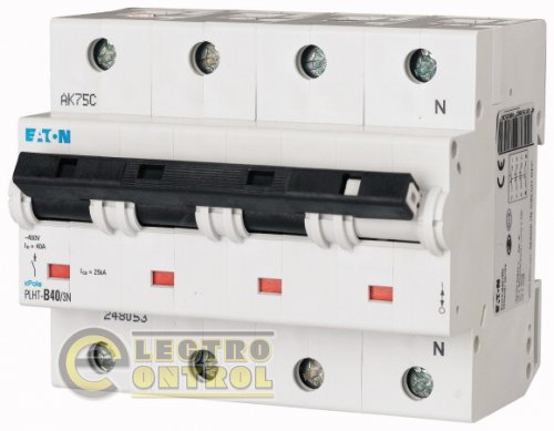 Автоматический выключатель Eaton PLHT B 40А 3P+N 248053