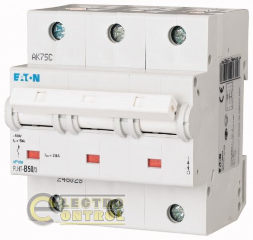 Автоматический выключатель Eaton PLHT B 50А 3p 248028