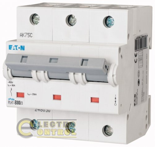 Автоматический выключатель Eaton PLHT B 80А 3p 248030