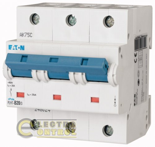 Автоматический выключатель Eaton PLHT C 20А 3p 248033 Автоматический выключатель Eaton PLHT C 20А 3p 248033