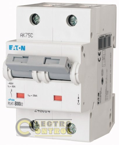 Автоматический выключатель Eaton PLHT C 80А 2p 248013
