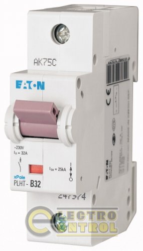 Автоматический выключатель Eaton PLHT D 32А 1p 247992