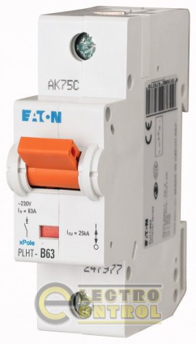 Автоматический выключатель Eaton PLHT B 63А 1p 247977