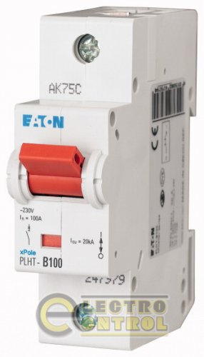 Автоматический выключатель Eaton PLHT D 100А 1p 247997