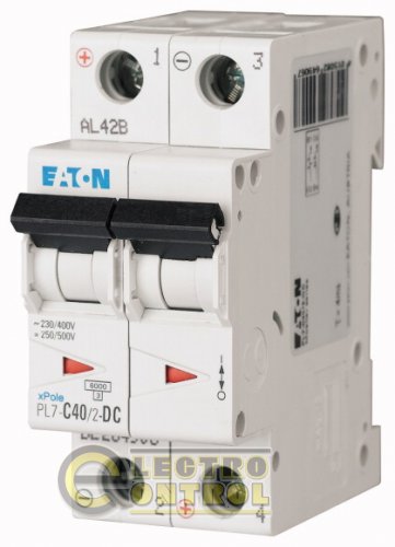 Автоматический выключатель Eaton FAZ C 40А 2p 264906