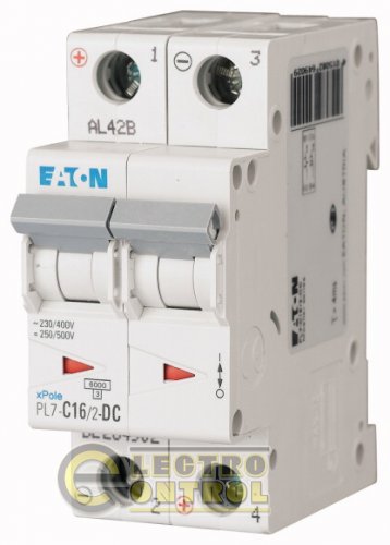 Автоматический выключатель Eaton PL6 C 16А 2p 264902