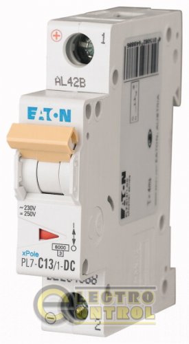 Автоматический выключатель Eaton PL7 C 13А 1p 264888 Автоматический выключатель Eaton PL7 C 13А 1p 264888