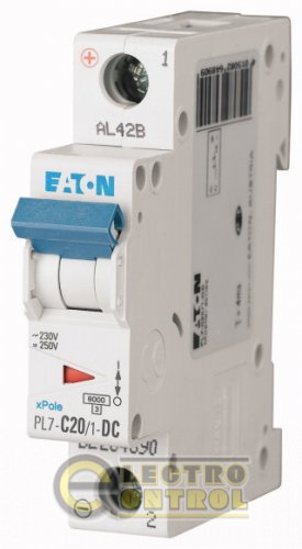 Автоматический выключатель Eaton PL7 C 20А 1p 264890