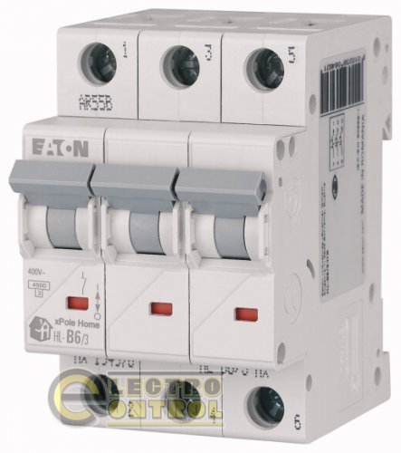 Автоматический выключатель Eaton HL B 13А 3p 194780 Автоматический выключатель Eaton HL B 13А 3p 194780