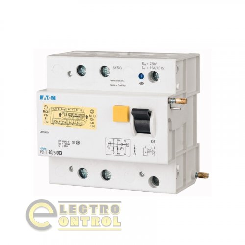 Розчіплюючий модуль FI  для PLHT; 80A; 2p; 300 мА; тип AC (PBHT-80/2/03)