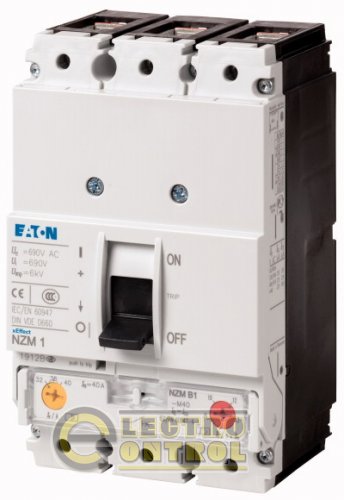NZMN1-M63 - Автоматический выключатель защиты двигателя, 63А, 3 полюса, откл.способность 50кА, диапазон уставки 50...63А NZMN1-M63 - Автоматический выключатель защиты двигателя, 63А, 3 полюса, откл.способность 50кА, диапазон уставки 50...63А