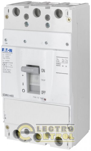 BZMB3-A400 - Автоматический выключатель 400А,номинальное напряжение  400/415 В (АС),  3 полюса, откл.способность 25кА BZMB3-A400 - Автоматический выключатель 400А,номинальное напряжение  400/415 В (АС),  3 полюса, откл.способность 25кА