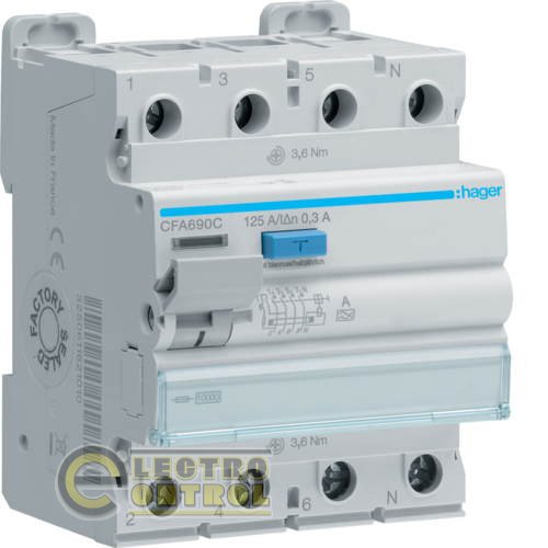 ПЗВ 4P 10kA 125A 300mA A