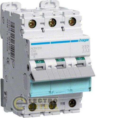 Автоматический выключатель Hager NDN302 2А 3p AC
