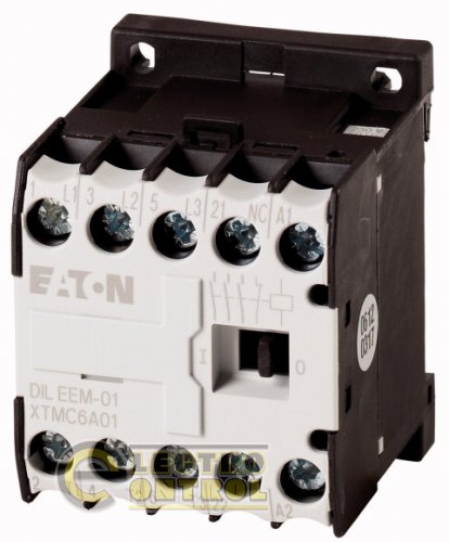 DILEEM-01(42V50HZ,48V60HZ) - Силовой контактор; 3-полюсный + 1 Н.З.; 3 кВт/400 В/AC3