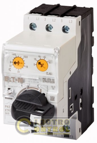 PKE32/AK/XTU-32 - Автоматы защиты двигателей, Законченное устройство с запираемой поворотной ручкой AK, Electronic, 8 - 32 A, 32 A, с расцепителем перегрузки