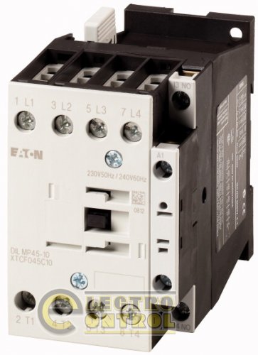 DILMP32-01(230V50HZ,240V60HZ) - Силовий контактор; 4-полюсний + 1 розмикаючий контакт; 32 A/AC1